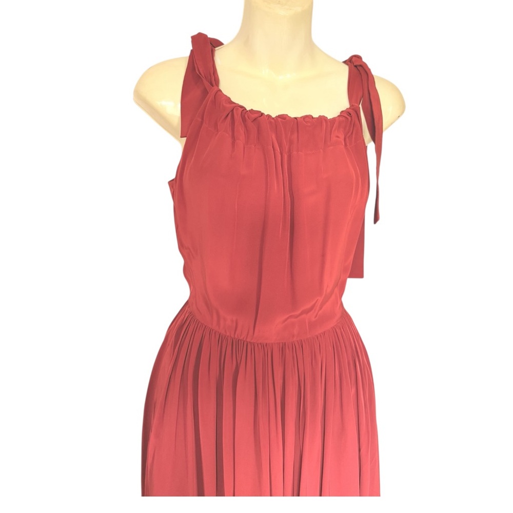 Stockholm Atelier Elegant Red Sleeveless Dress Size S View 3